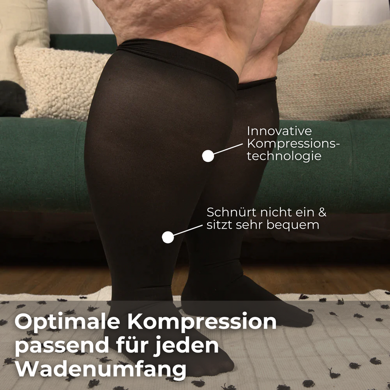 Minasa - PlusFit Kompressionsstrümpfe für starke Beine