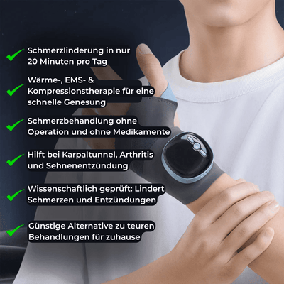 Minasa - 3 - in - 1 Therapie Banage für Schmerzlinderung & Gelenkschutz