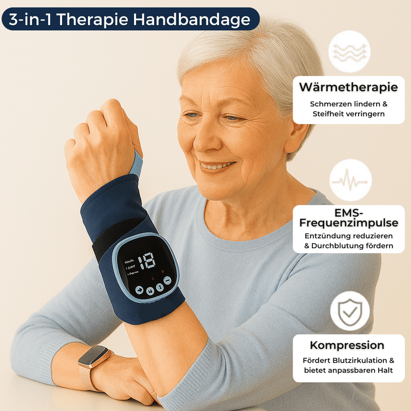 Minasa - 3 - in - 1 Therapie Bandage für Schmerzlinderung & Gelenkschutz